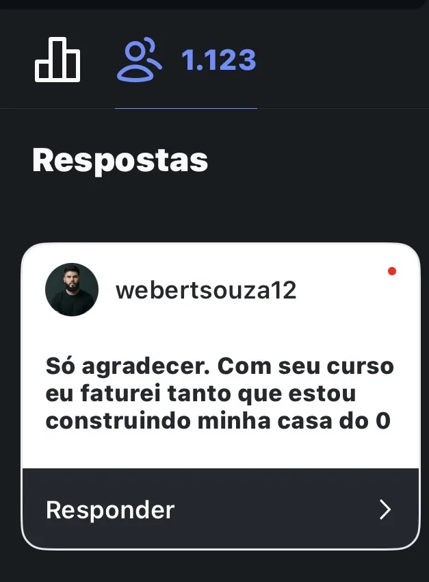 Depoimento real de aluno 16