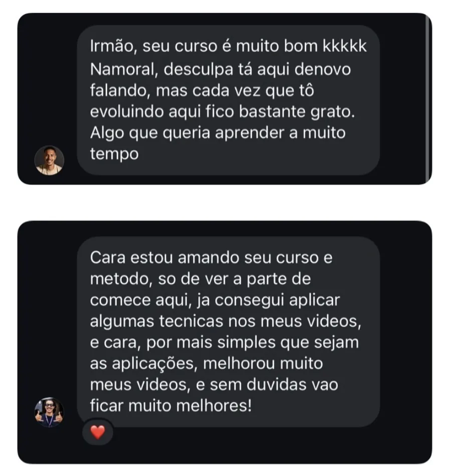 Depoimento real de aluno 9