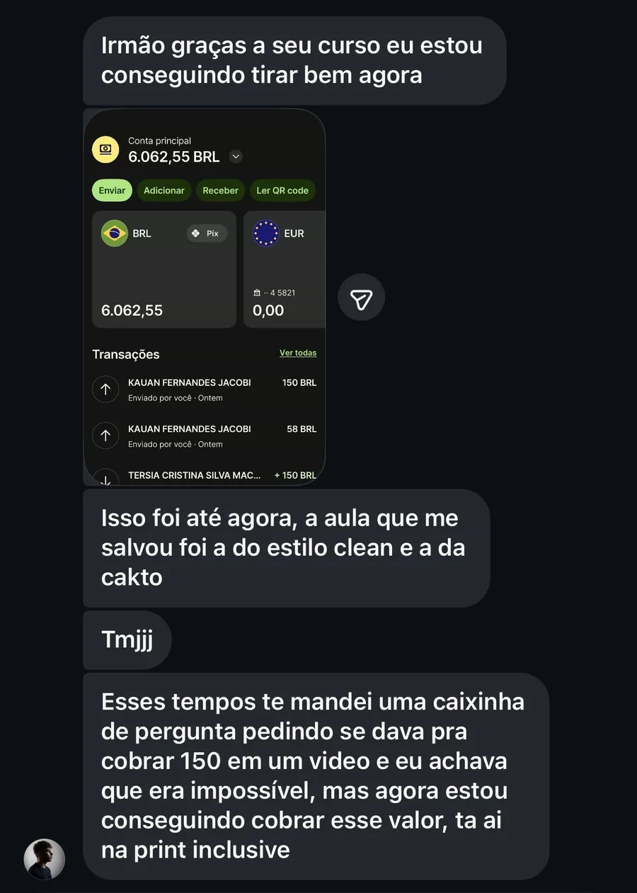 Depoimento real de aluno 3