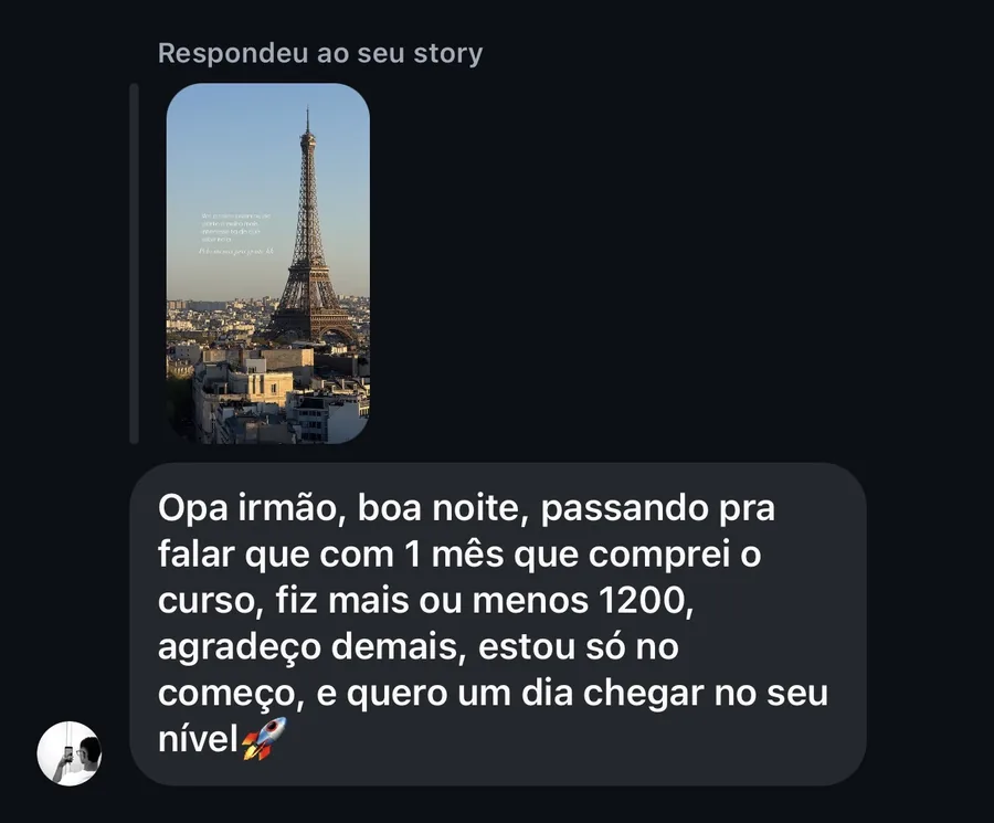 Depoimento real de aluno 13