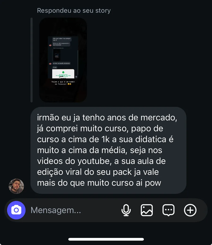 Depoimento real de aluno 12