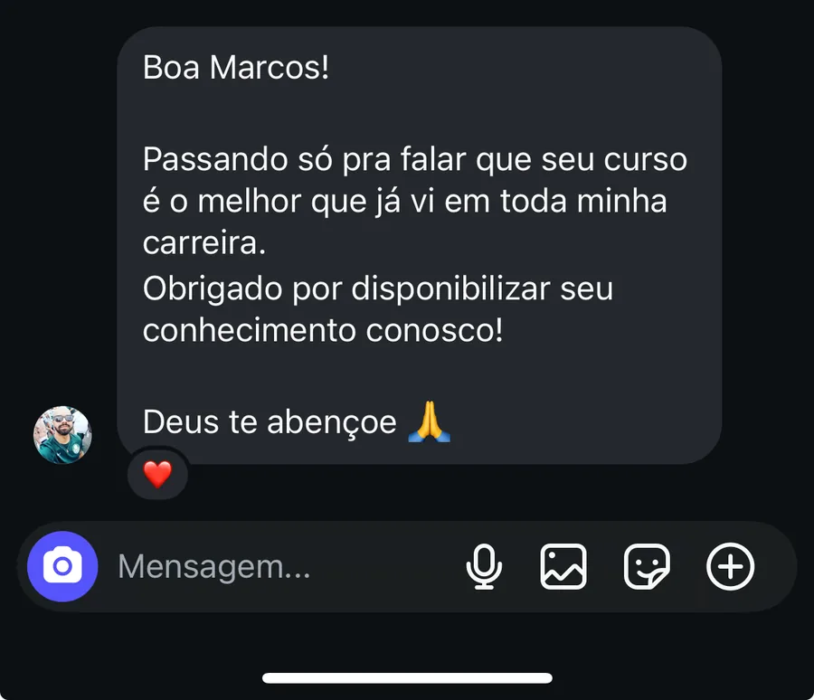 Depoimento real de aluno 10